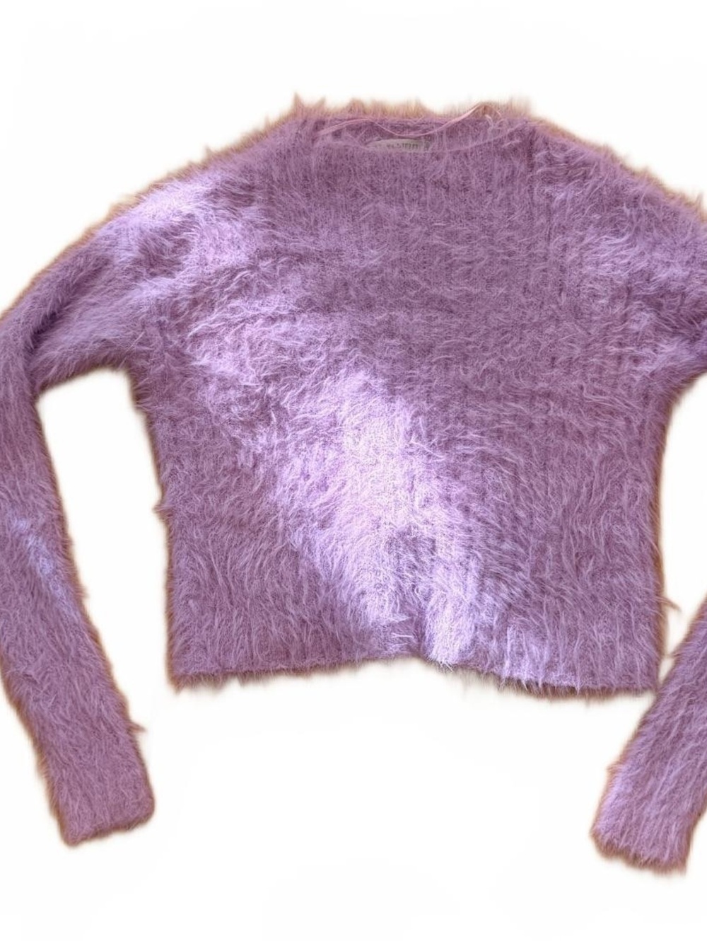 Urban Outfitters Purple Fuzzy Crop Sweater XS